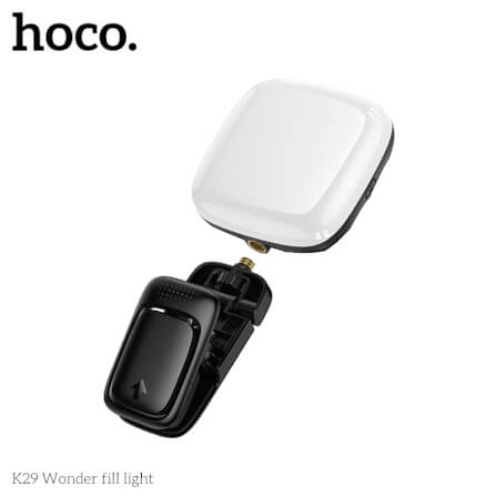 ไฟ LED อเนกประสงค์ HOCO K29 สีดำ ปรับความสว่างได้ 9 ระดับ หมุนได้ 360°_1